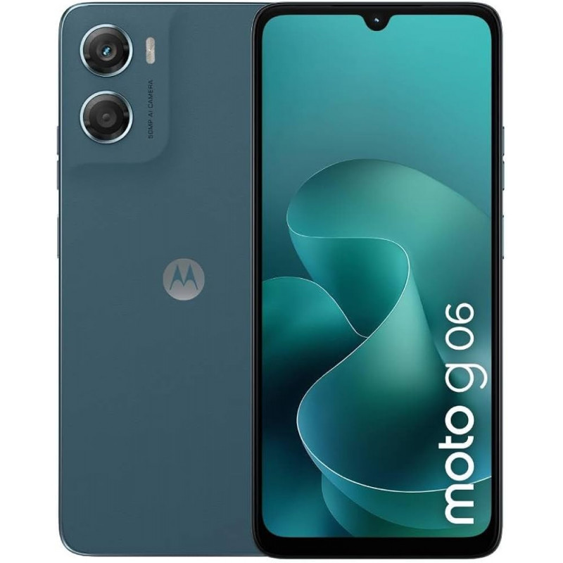 Motorola G06 tālrunis, 4/128 GB, Dual SIM, Pantone Tapestry Blue, OEM