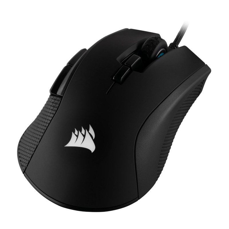 Corsair IRONCLAW RGB CH-9307011-AP pele spēlētājiem, 18000 DPI, melnā krāsā