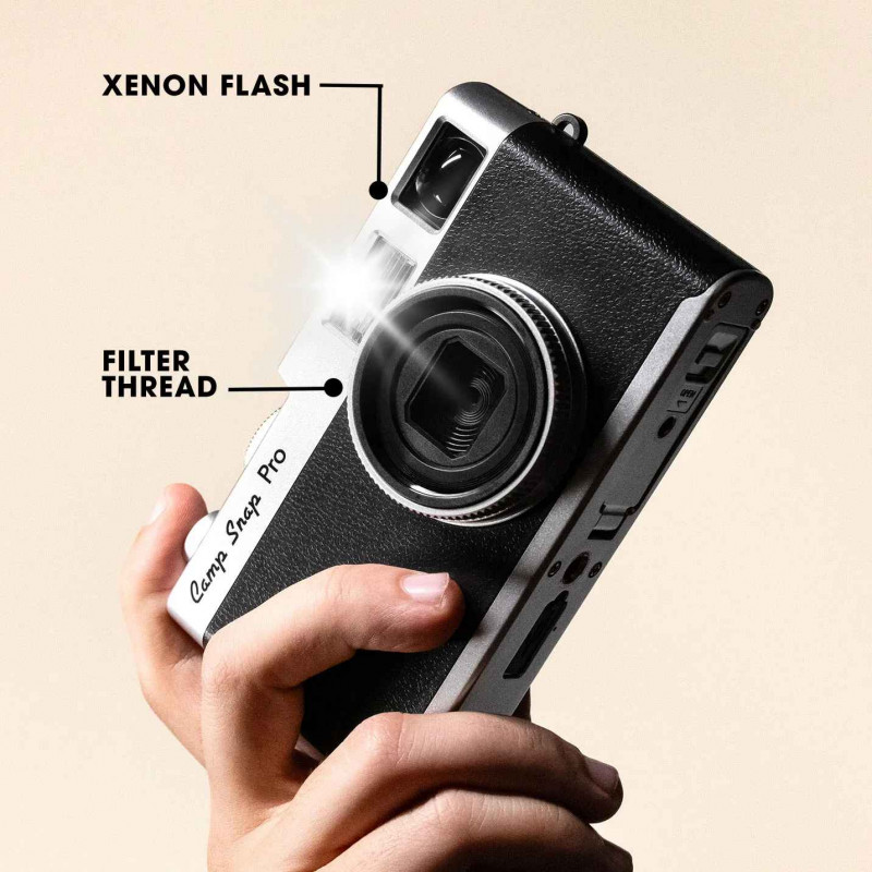 Camp Snap CS-PRO-BK-WW digitālā kamera bez ekrāna, melnā krāsā