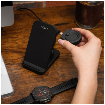 Fixed Powerstation for Garmin induktīvais lādētājs 3 vienā, Qi, 18 W, melns