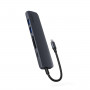 Epico 6in1 Alu USB-C centrmezgls, 8K, Midnight