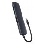 Epico 6in1 Alu Hub 8K USB-C sadalītājs, debeszilā krāsā