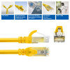 ACT FC1801 U/UTP CAT6A TPE īpaši elastīgs tīkla kabelis ar RJ45 savienotājiem, 1 m, dzeltens