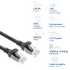ACT FC1910 U/UTP CAT6A TPE īpaši elastīgs tīkla kabelis ar RJ45 savienotājiem, 10 m, melns