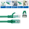 ACT FC1703 zaļš U/UTP CAT6A tīkla kabelis, TPE, īpaši lokans, RJ45, 3 m