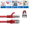 ACT FC2507 S/FTP CAT6A savienojuma kabelis, 7 m, sarkans