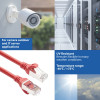 ACT FC2507 S/FTP CAT6A savienojuma kabelis, 7 m, sarkans