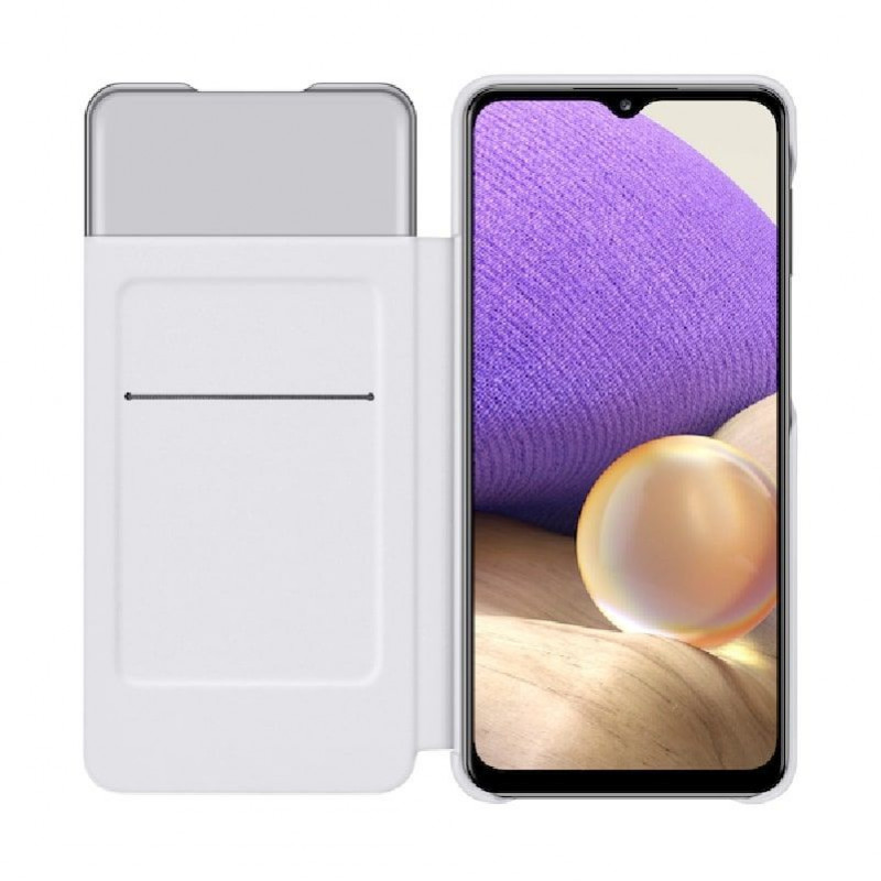 Samsung Smart S View Wallet Cover vāciņš viedtālrunim Galaxy A32 5G, balts