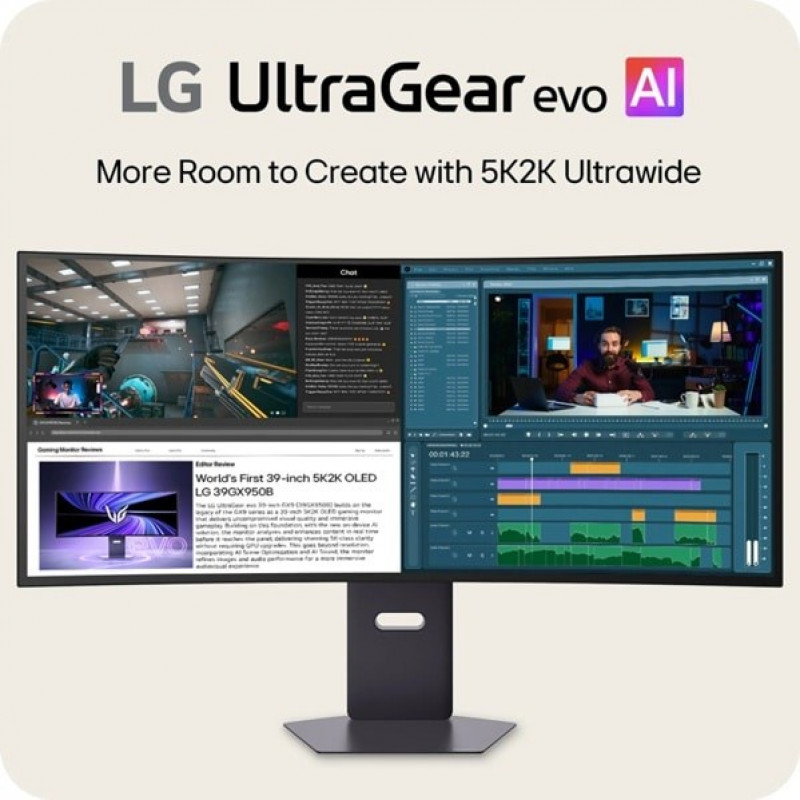 Monitors LG UltraGear evo GX9 Tandem OLED 39GX950B-B
