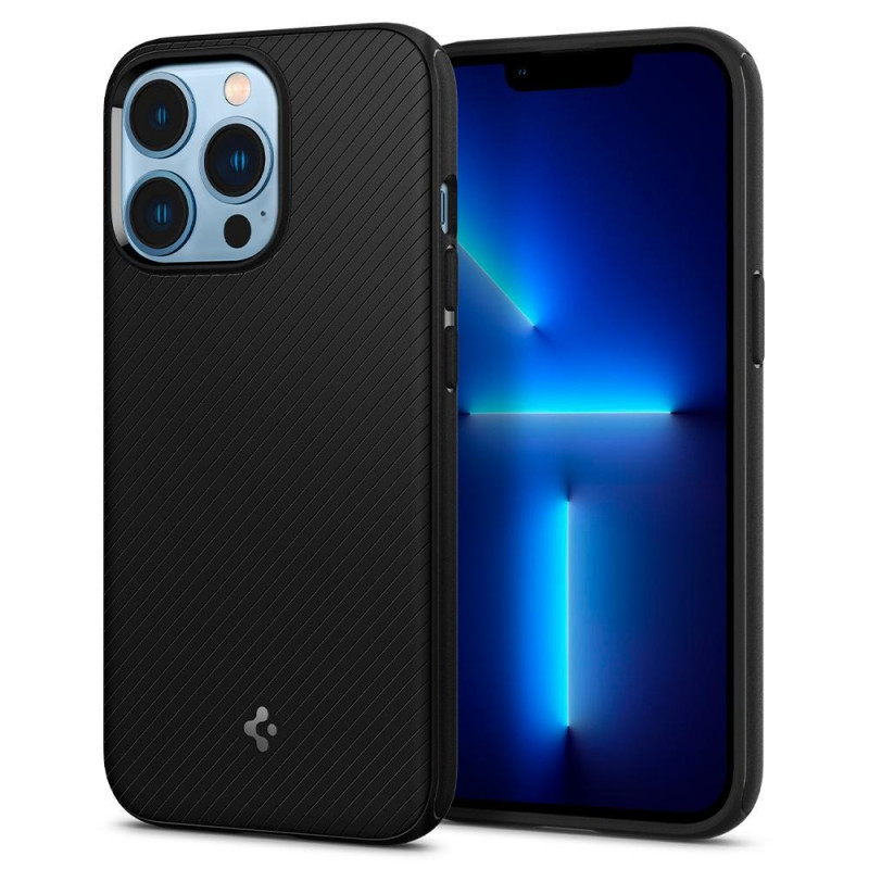 Spigen Mag Armor SPN1735BLK vāciņš Apple iPhone 13 Pro tālrunim, MagSafe, matēti melns