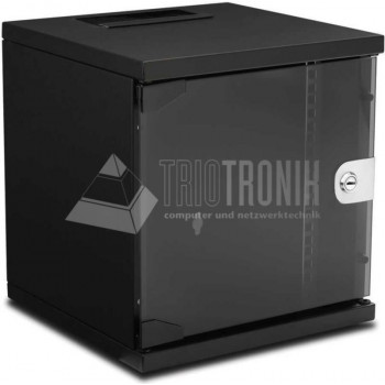 Wirewin WCAB 10 312X300X9U BL pie sienas stiprināms serveru skapis, 9U, melns