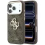 Guess 4G & Big Strass Logo telefona vāciņš iPhone 18 Pro / 17 Pro, brūns