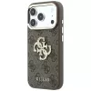 Guess 4G & Big Strass Logo telefona vāciņš iPhone 18 Pro / 17 Pro, brūns