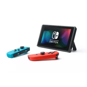 Nintendo Switch (jaunais pārstrādātais modelis) portatīvā spēļu konsole, melna / zila / sarkana, 15,8 cm (6,2 collas), 32 GB, Wi-Fi