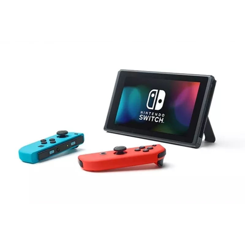 Nintendo Switch (jaunais pārstrādātais modelis) portatīvā spēļu konsole, melna / zila / sarkana, 15,8 cm (6,2 collas), 32 GB, Wi-Fi
