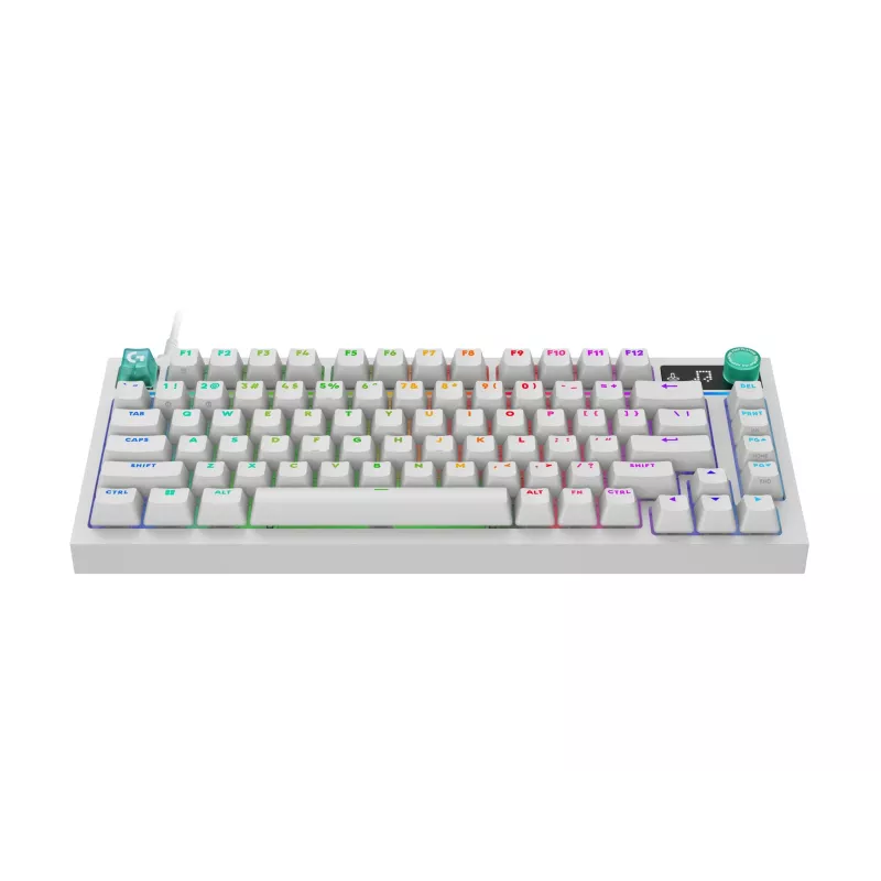 Tastatūra Logitech G316 X 75, 920-014315, baltā krāsā, FR