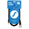 SSQ MIJM3 SS-1815 audio kabelis 3 m, 3,5 mm stereo Jack – 2x 6,3 mm mono Jack, melns