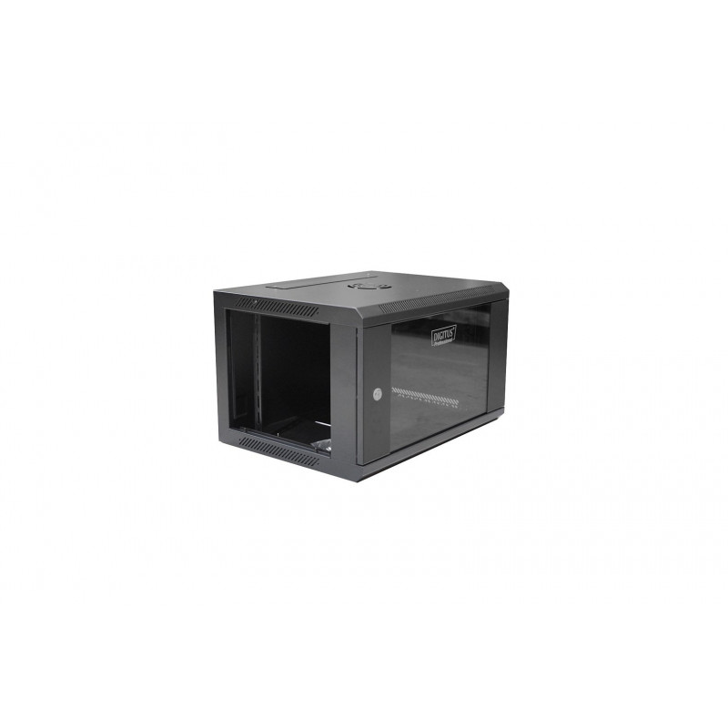 Digitus DN-W19 06U/450/B 6U pie sienas stiprināms skapis, melns