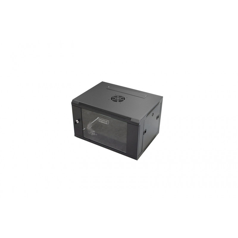 Digitus DN-W19 06U/450/B 6U pie sienas stiprināms skapis, melns