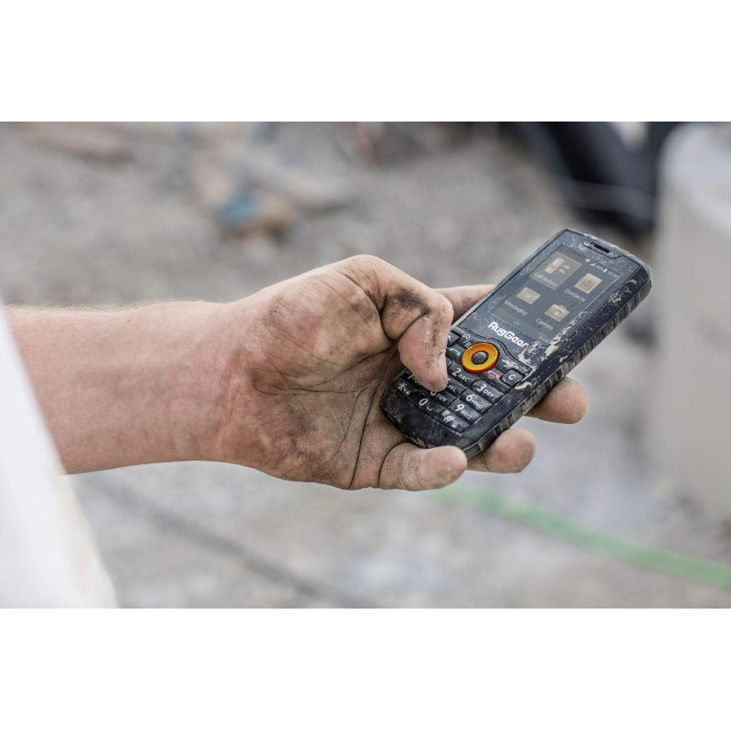RugGear RG150 izturīgs pogu tālrunis, Dual SIM, melns