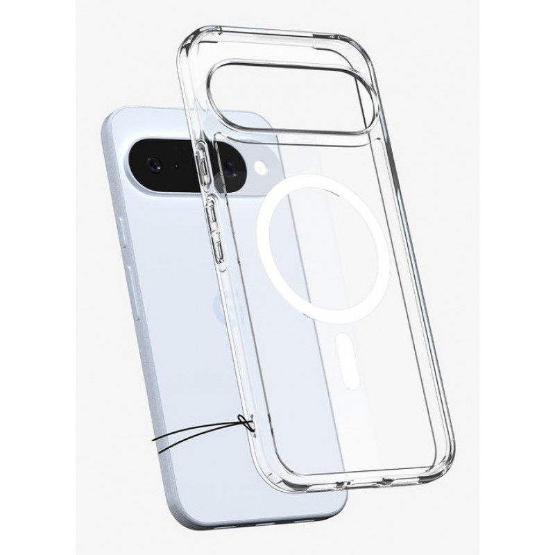 Spigen Ultra Hybrid MagSafe apvalks Google Pixel 10 Pro / Pixel 10, caurspīdīgi balts