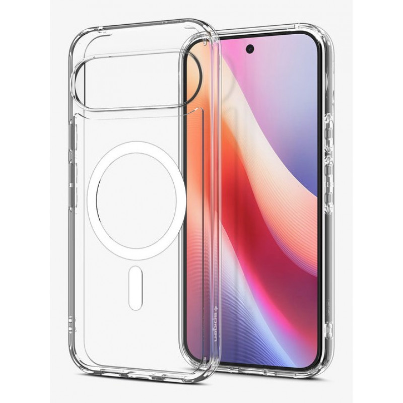 Spigen Ultra Hybrid MagSafe apvalks Google Pixel 10 Pro / Pixel 10, caurspīdīgi balts