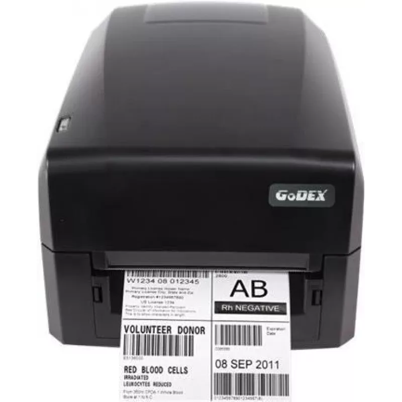 Godex GE330 etiķešu printeris, tiešā termiskā / termopārneses druka, 300 dpi, USB 2.0, LAN, seriālais ports