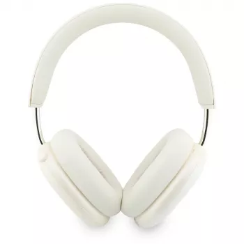 Guess GUE005824 Metallic Effect Metal Script Logo austiņas ar Bluetooth un ENC, bēšā krāsā