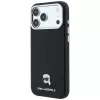 Karl Lagerfeld KF003263 Grained Karl Head Metal MagSafe aizsargvāciņš iPhone 18 Pro / 17 Pro, melns