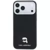 Karl Lagerfeld KF003263 Grained Karl Head Metal MagSafe aizsargvāciņš iPhone 18 Pro / 17 Pro, melns