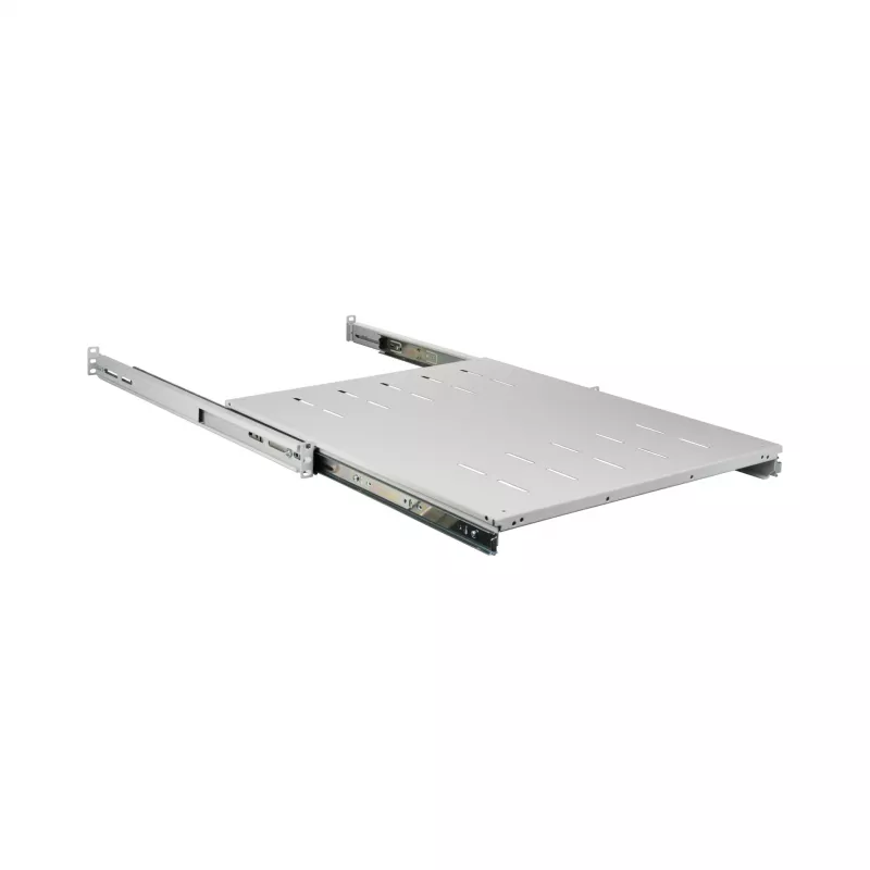 EFB Elektronik 691651NAGR.68 izvelkams 19″ plaukts, 1U, uzstādīšanas dziļums 378–612 mm, slodze 30 kg, RAL 7035