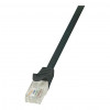 LogiLink CP1023U 0,5 m melns Cat.5e U/UTP komutācijas vads