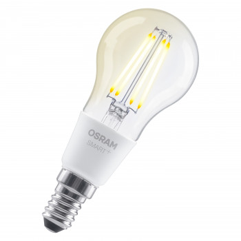 Osram SMART+ Matter Filament Classic P40 827 viedā spuldze, regulējama spilgtuma, E14, 4 W, silti baltas gaismas, Wi-Fi