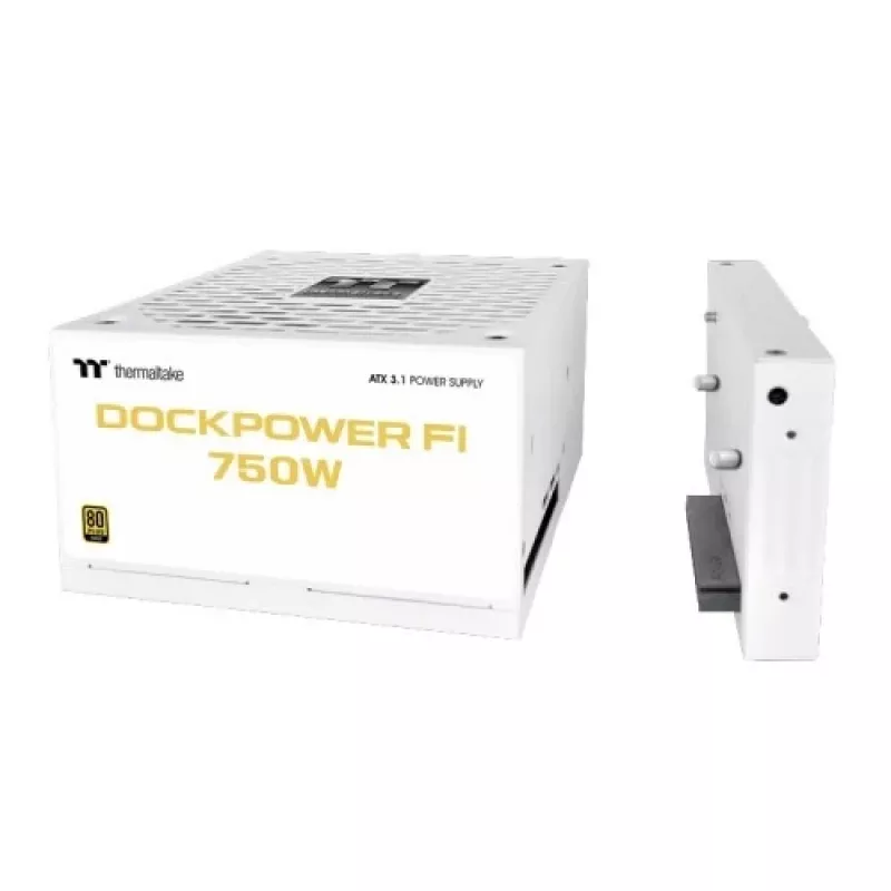 Thermaltake Dockpower FI 750W datora barošanas bloks, 80 PLUS Gold, modulārs, balts