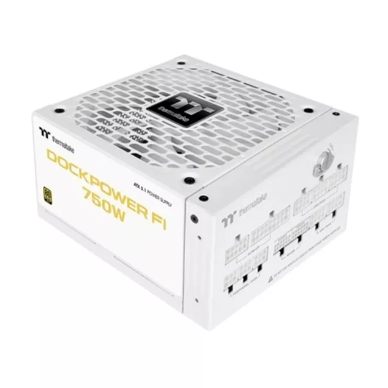 Thermaltake Dockpower FI 750W datora barošanas bloks, 80 PLUS Gold, modulārs, balts