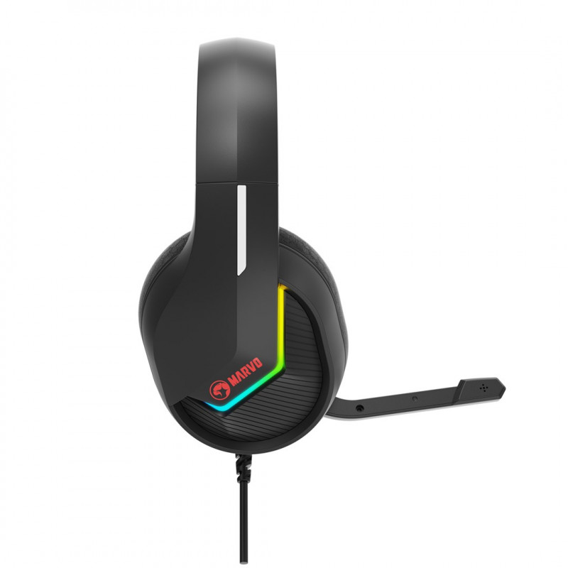 Marvo Tactic 40 H8618 BK austiņas spēlētājiem, vadu, RGB, melnas