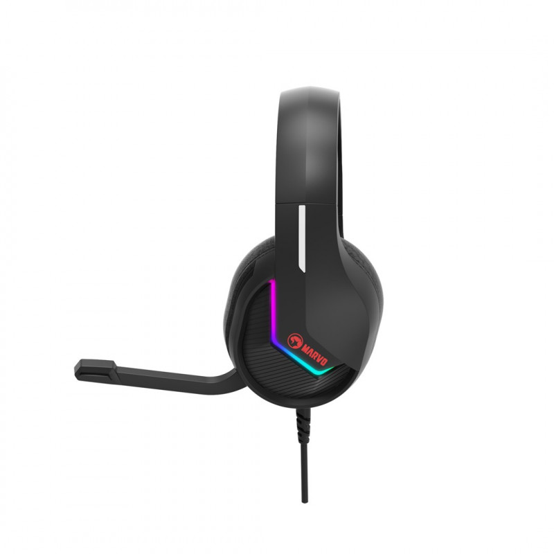 Marvo Tactic 40 H8618 BK austiņas spēlētājiem, vadu, RGB, melnas