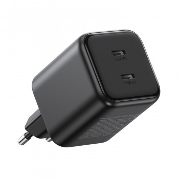 Ugreen X526 lādētājs 45 W, 2 x USB-C, GaN, melnā krāsā