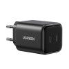 Ugreen X526 lādētājs 45 W, 2 x USB-C, GaN, melnā krāsā