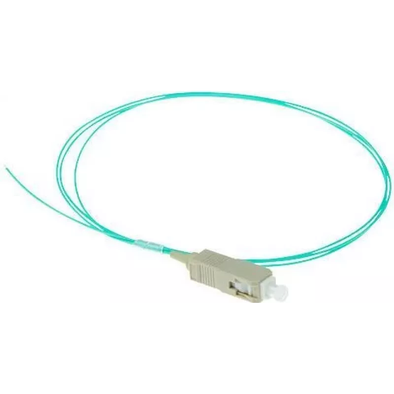 ACT RL8695 SC pigtail optiskais kabelis, 1 m, OM3, LSZH, aqua