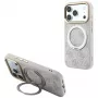 Guess Ring Stand 360 4G Classic Logo vāciņš ar MagSafe iPhone 18 Pro / 17 Pro tālruņiem, rozā