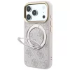 Guess Ring Stand 360 4G Classic Logo vāciņš ar MagSafe iPhone 18 Pro / 17 Pro tālruņiem, rozā
