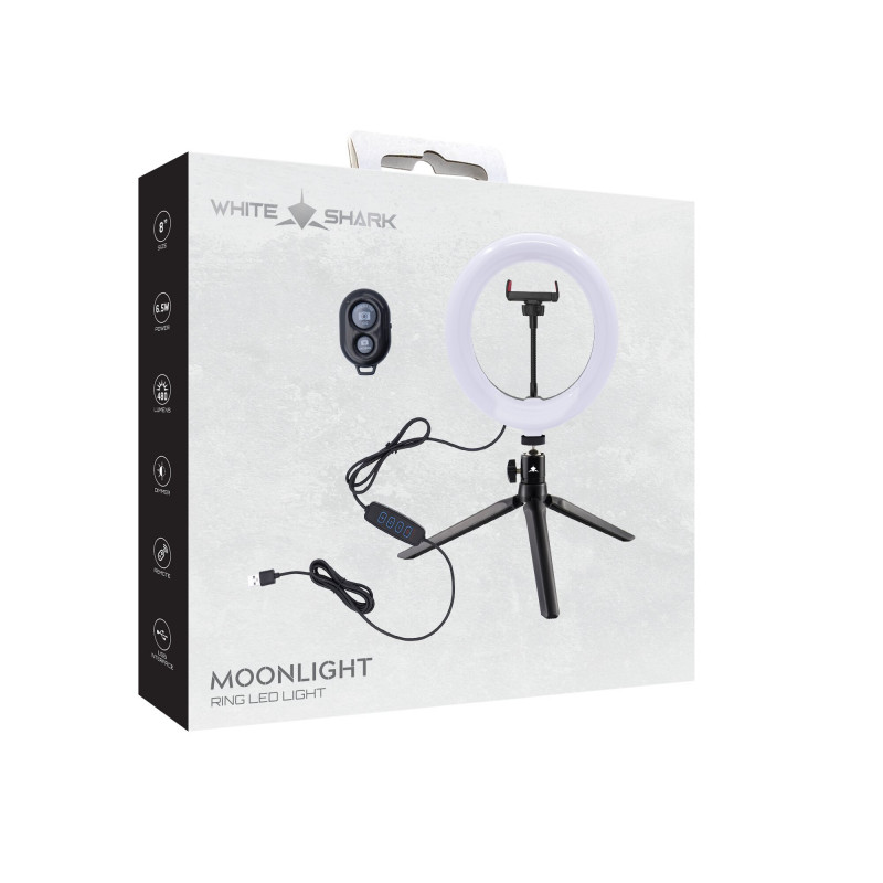 White Shark RL-08 MOONLIGHT-2 LED gredzenlampa, 21 cm
