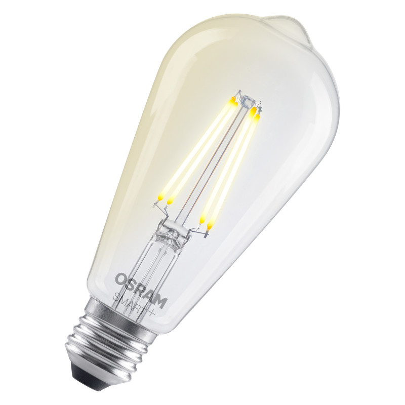 Osram SMART+ MATTER Dimmable Classic Edison 60 827 E27 viedā spuldze, 6 W, siltā baltā krāsā, Wi-Fi
