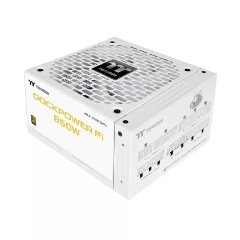 Thermaltake Dockpower FI 850 W datora barošanas avots, ATX 3.1, 80 PLUS Gold, sniegbalta krāsa