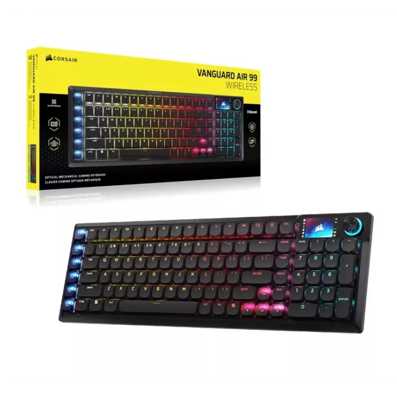 Corsair VANGUARD AIR 99 WL CH-91HA01B-NA tastatūra spēlēm, melna