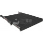 Wirewin SHELF PO 600 BL izvelkams 19 collu 1U plaukts, slodze līdz 35 kg, melns