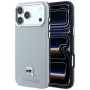 Karl Lagerfeld Grained Karl Head Metal MagSafe apvalks iPhone 18 Pro Max / 17 Pro Max, pelēks