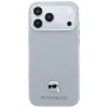 Karl Lagerfeld Grained Karl Head Metal MagSafe apvalks iPhone 18 Pro Max / 17 Pro Max, pelēks