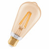 Osram SMART+ MATTER Filament Dimmable Classic Edison 53 824 viedspuldze zelta krāsā, E27, 6 W, silti baltā gaisma, Wi-Fi
